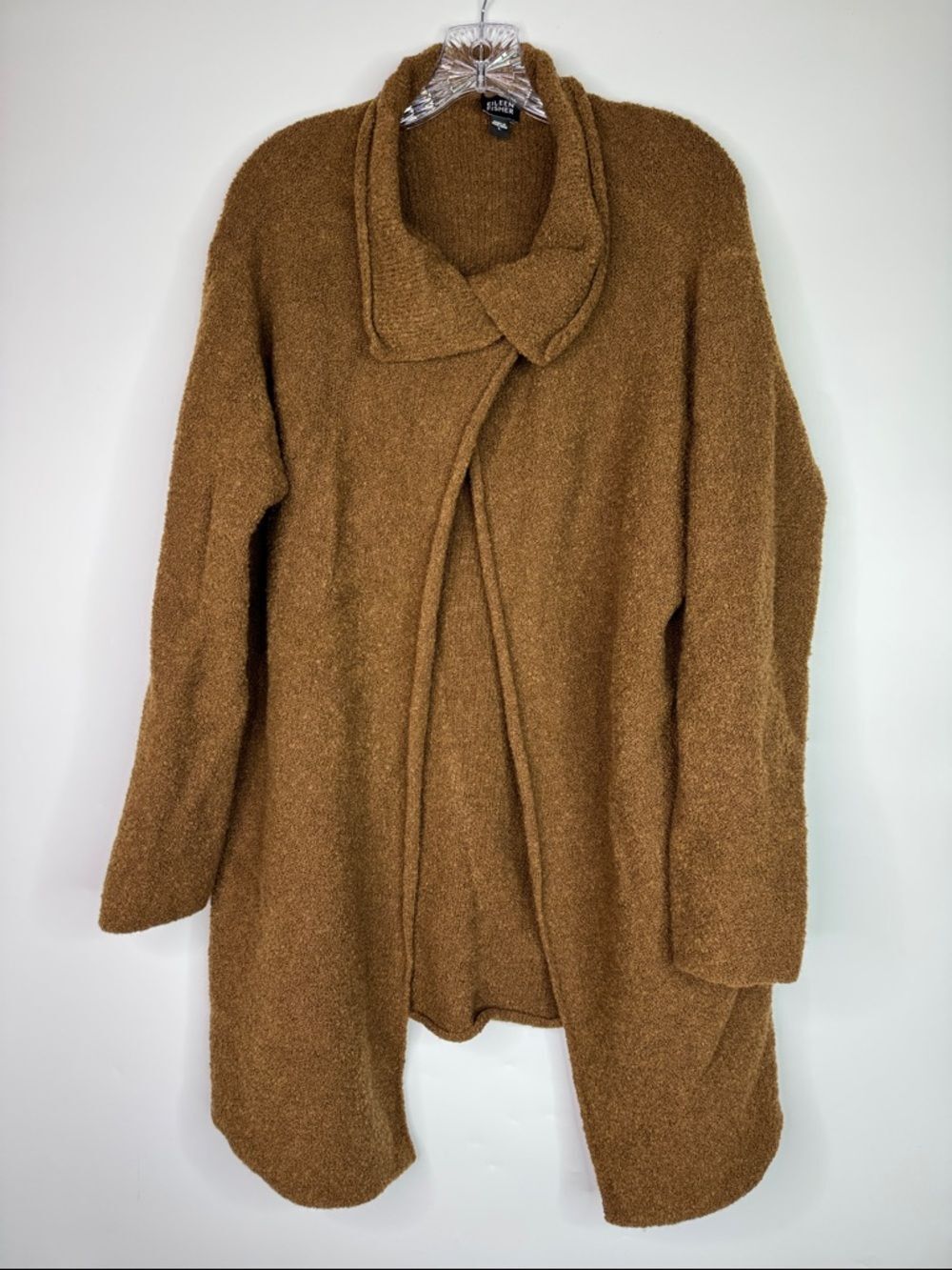 Eileen Fischer Brown Wool Cardigan Sweater Size Large